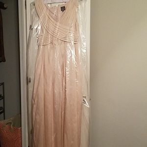 Adrianna Papell blush gown